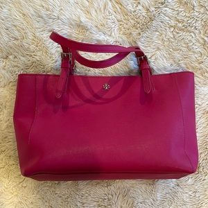 Authentic Tory Burch leather tote